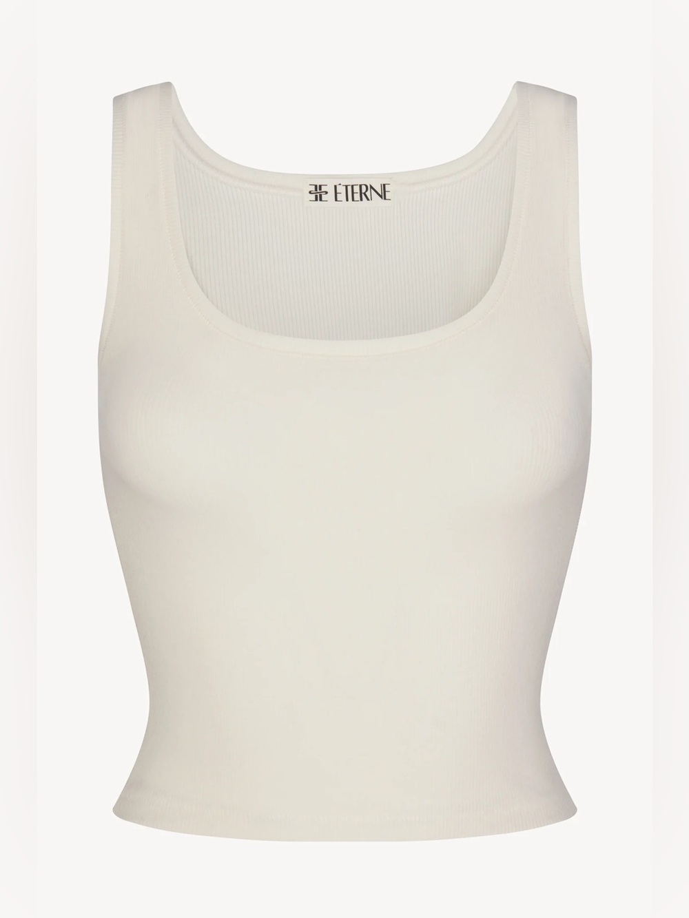 Eterne SQUARE NECK TANK in cream color